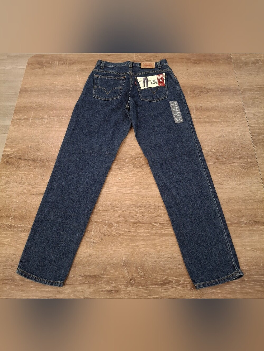 Vintage Levi's 550 Relaxed Tapered Jeans Women's 8M Dark Wash NWT 2004